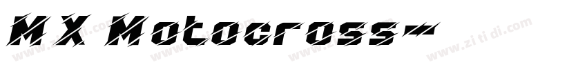 MX Motocross字体转换